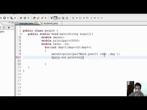 Java Programming Tutorial 23 Compound Interest Program Halil Ibrahim Canatan Hd