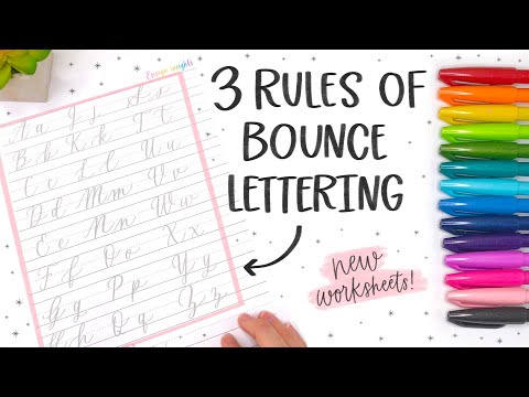 3 Rules of Bounce Lettering for Beginners