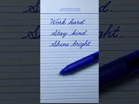 How to write in cursive | Cursive Writing Quote 02 | Cursive Handwriting Practice | Cursive Letters