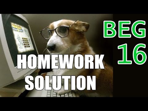 |Homework 16| Beginner C Game Programming