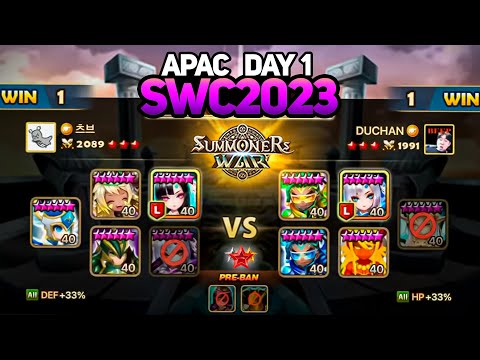 DUCHAN vs CHOVY (BO3). SWC2023 APAC Preliminary Day 1 - Summoners War