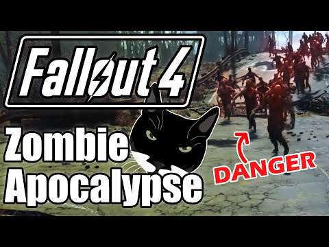 This Feels Like Too Many Zombies! - Fallout 4 Zombie Apocalypse Mod - 1 Life Survival Mode