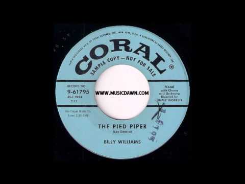 Billy Williams - The Pied Piper [Coral] 1957 Doo-wop New Breed R&B Rocker Video