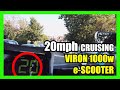 viron 1000w e scooter 20mph cruising speedometer display