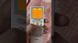 Hitachi ac remote timing and timer setting