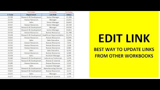 Edit Link in Excel | Change formula Source file without re-writing formula