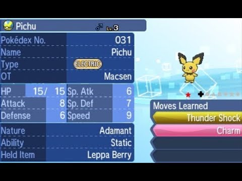SHINY PICHU #2 – 56 SOS Encounters on Pokémon Ultra Sun