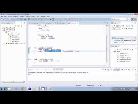 Programmieren Lernen für Anfänger - 10 - Klassen2 - Java Tutorial