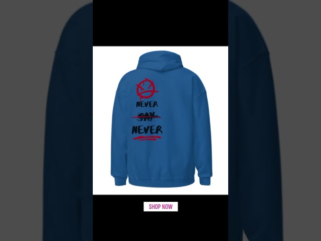 Never say never black and red