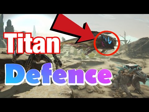 Defending Against A Titan!!    Ark PVP