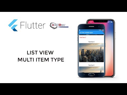 Flutter App Development List View multiple item view type