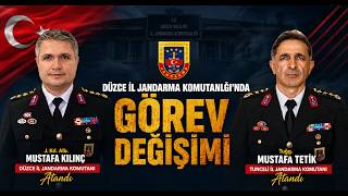  Düzce İl Jandarma Komutanı Değişti