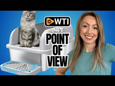 Enclosed Stainless Steel Cat Litter Box with Lid Extra Large Litter Box for Big Cats XL Metal Litter Pan Tray with High Wall Sides Enclosure - WTI product video review