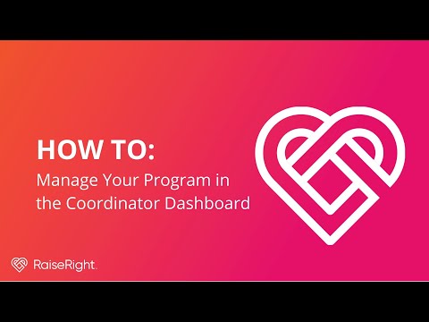 How to Manage Your Program in the Coordinator Dashboard