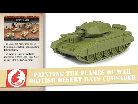 Painting a 15mm Flames of War TANKS British Desert Rats Crusader
