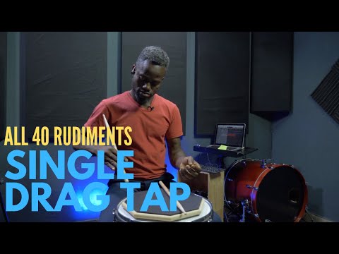 How To Play Single Drag Tap - Drum Rudiment Lesson