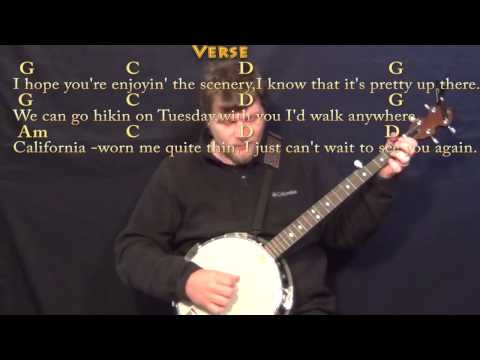 Come Monday (JIMMY BUFFETT) Banjo Cover Lesson in G with Chords/Lyrics