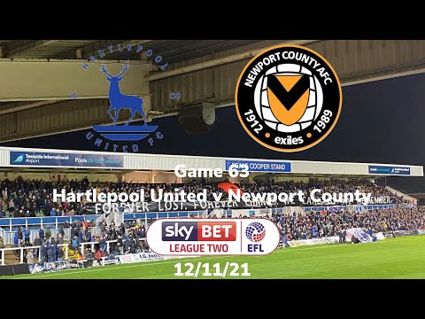 2021/2022 game 63 - Hartlepool United v Newport County 12/11/21