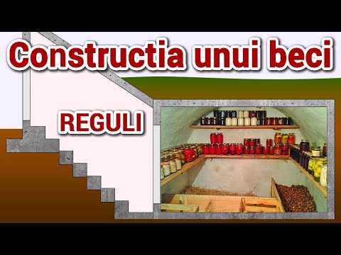 Reguli la constructia unui beci sau pivnita