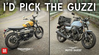 The Better Motorcycle: Triumph Scrambler 900 vs Moto Guzzi V7 Sport