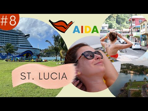 AIDAPerla Vlog #8 - Caribbean Islands: Catamaran Cruise to St. Lucia | Denise Darleen