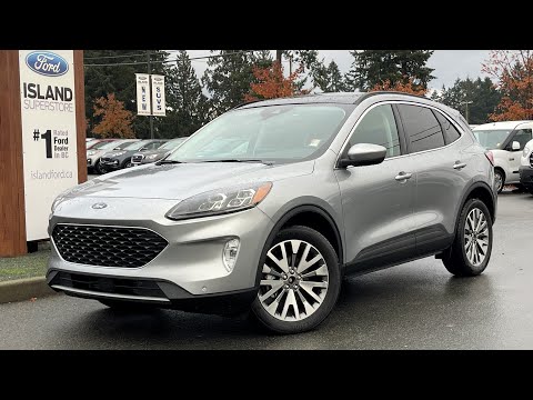 2022 Ford Escape Titanium + Moonroof, NAV, Class II Trailer Hitch Review | Island Ford