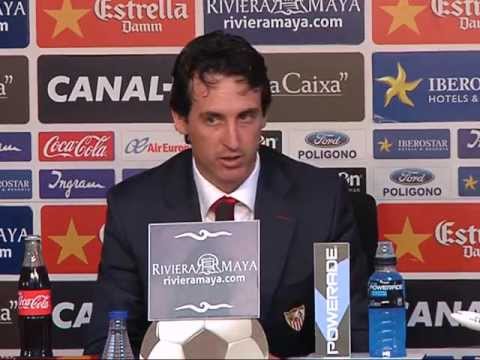 Rueda de Prensa de Unai Emery en Mallorca 10/03/13.Sevilla FC