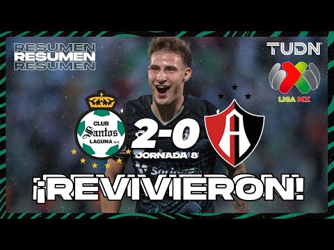 Highlights and goals | Santos 2-0 Atlas | Liga MX - CL2025 J8 | TUDN