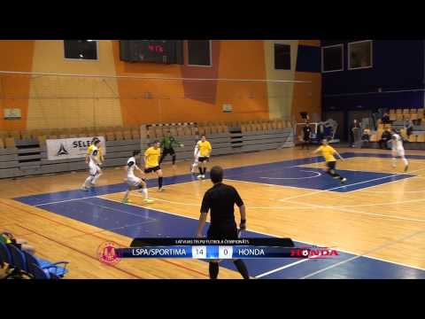LSPA/SPORTIMA - Honda (14:0) vārtu guvumi (05.01.2014)