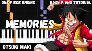 Download lagu Otsuki Maki - Memories - One Piece Ending (Easy Piano Tutorial) mp3