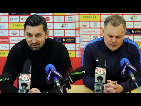 Puszcza Niepołomice - Sandecja 0-1 (0-0), pomeczowa konferencja prasowa