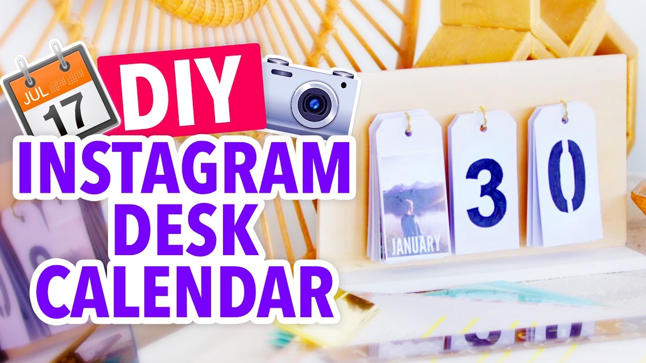 DIY Instagram Desk Calendar - HGTV Handmade