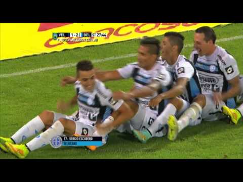 Gol de Escudero. Vélez 1 - Belgrano 2. Fecha 6. Primera División 2015. FPT.