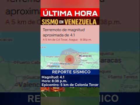Se Sacude la Colonia Tovar. #crisisvenezolana #temblor #aragua