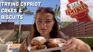 VLOG Trying Cypriot Bakery Cakes & Biscuits | Sigma Bakery, Limassol, Cyprus