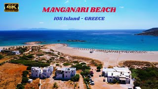 Greece - Manganari Beach from drone