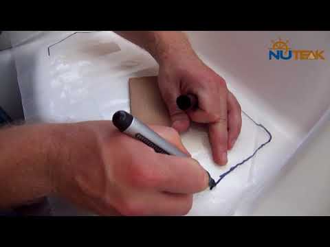 NuTeak Templating, Teak Deck Schablonen richtig herstellen,