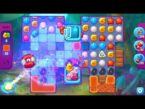 Fishdom 6647 Super Hard Level - 14 moves - NO BooSTERS