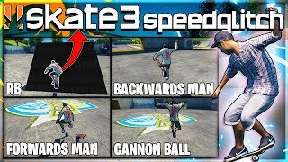 How to do EVERY Speed Glitch in Skate 3! (RB, Cannon Ball, Backwards Man, Forwards Man)