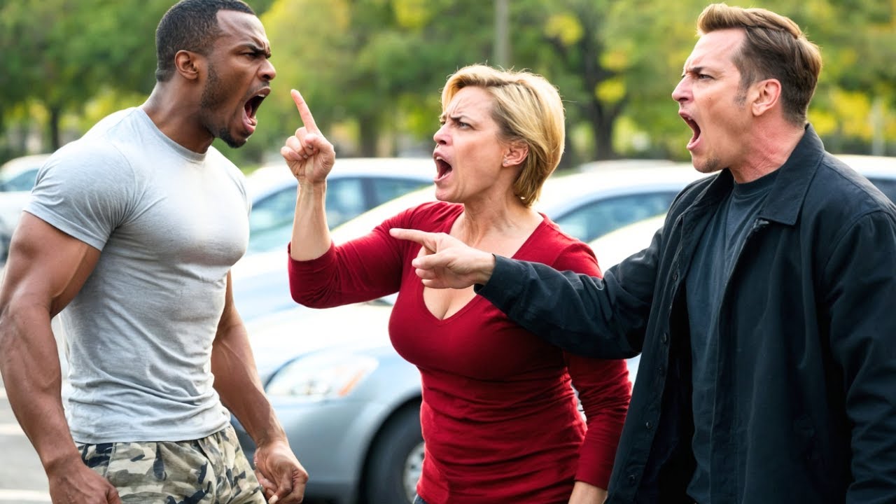 CASAL RACISTA ATACA MILITAR NEGRO POR UMA VAGA, MINUTOS DEPOIS SE ARREPENDEM AMARGAMENTE