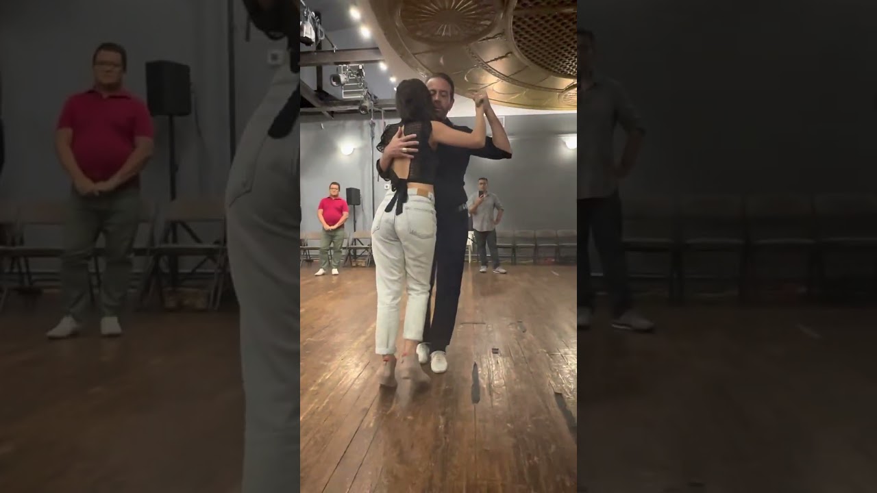 Tango lessons: Dancing to rhythmical orchestras: Pablo Inza & Sofia Saborido. Washington DC 6/16/23