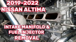 2019-2022 NISSAN ALTIMA INTAKE MANIFOLD AND FUEL INJECTOR REMOVAL