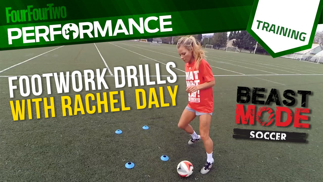 Soccer footwork drill with Beast Mode Soccer and Rachel Daly - YouTube