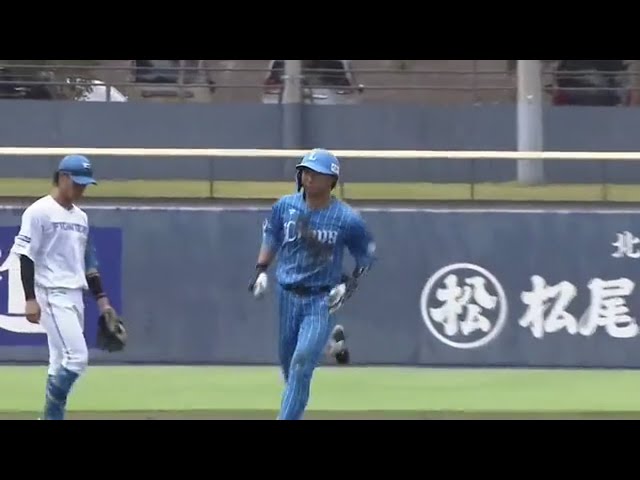 【ファーム】同点アーチ!! ライオンズ・山村崇嘉が1イニング3本目となる第1号ホームラン!!  2023年8月6日 北海道日本ハムファイターズ 対 埼玉西武ライオンズ