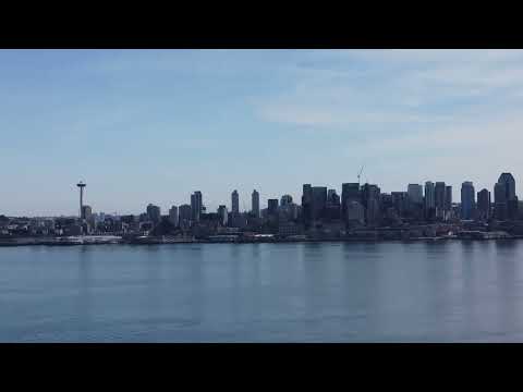 Cinematic View of Alki Beach in Seattle