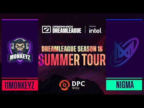 Dota2 - Nigma Galaxy vs. 11Monkeyz - Game 2 - DPC WEU Tour 3 - DreamLeague Season 18
