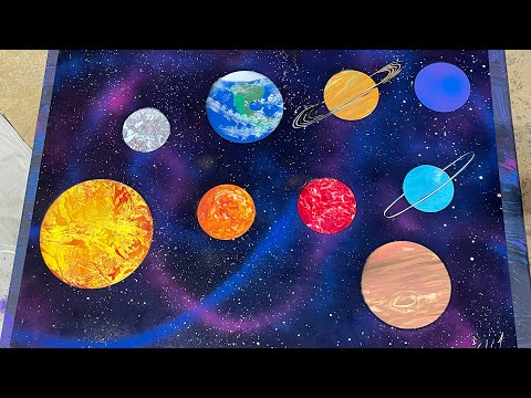 Spray Painting the solar system