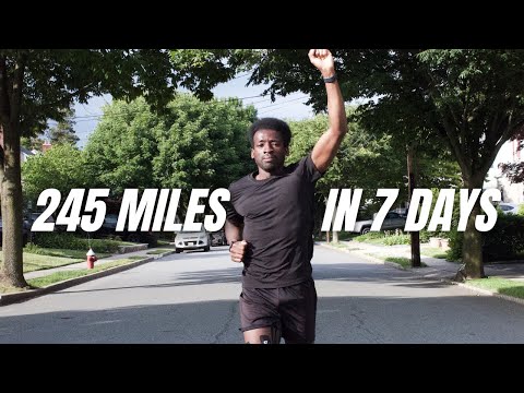 I RAN 245 MILES IN 7 DAYS | high mileage run week | NYC runs subway system challenge