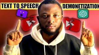 UPDATE: YouTube Demonetizing Text to Speech