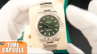 2015 Rolex Oyster Perpetual 34mm Olive Green Reference 114200 Review - Time Capsule